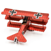 Maquette Métal coloré Avion Triplan Fokker Von Richthofen MMS210 8,17 cm