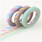 Masking Tape Slim Twist A Set 3 Rouleaux 6mm x 10m