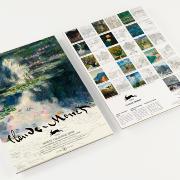 Livre de Coloriage d'Artiste Claude Monet 16 feuilles 180g 25x34 cm Pepin Press