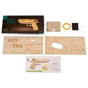 Ugears Maquette Bois Pistolet Wolf-01 Puzzle 3D mécanique