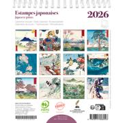 Mini-Calendrier Chevalet 2026 Estampes Japonaises 12 illustrations 14X16 cm Ed du Désastre