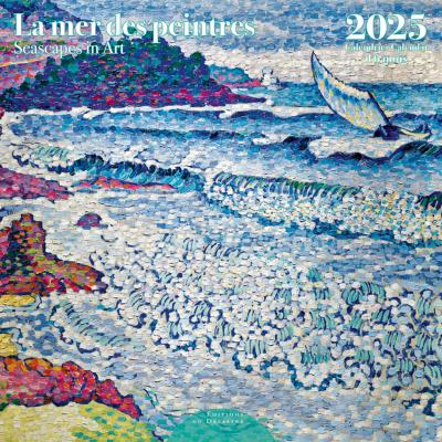 Calendrier mural 2025 Mer des Peintres 12 illustrations 16 mois 30X30 cm Ed Desastre