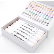 Feutres Graph'It Brush 12 couleurs People Marqueurs à Alcool Double-Pointe Pinceau et Fine