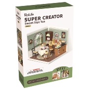 Kit Maquette Super Creator Salon de Thé DW011 Sweet Sips Tea 154 pièces Rolife
