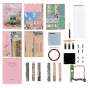 Kit Maquette Book Nook à fabriquer Voyage Sakura 18x8x24 cm TQ119 Serre-livres Sakura's Travel Miniature 3D