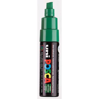 Marqueur Peinture Posca PC8K Vert foncé Pointe large biseautée 8 mm