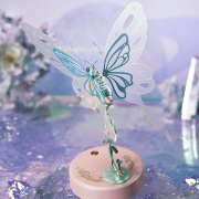 Maquette Insecte Papillon Rose Puzzle 3D Butterfly mécanique 79 pièces MI05P Rokr