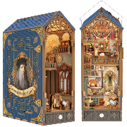 Kit Maquette Book Nook Leonard de Vinci 27x19x11 cm TQ135 Serre-livres 387 pièces Miniature 3D  ToneCheer