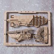 Ugears Maquette Cadre Bois Dirigeable Zeppelin Puzzle 2.5D