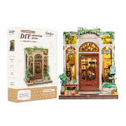 Kit Maquette Green Life Bookshop 18x16x16 cm CWGC203 Librairie Verte 3D avec Vitre anti-poussière Cutebee