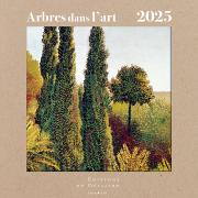 Calendrier mural Luxe 2025 Arbre dans l'Art 12 illustrations 12 mois Doré Or chaud 30X30 cm Ed Desastre