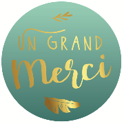 Magnet rond 56mm Petits Messages Un Grand Merci Le Magnet Français