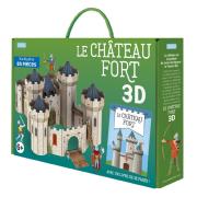 Le Château-fort en carton à construire Maquette 3D et Livre Sassi Junior