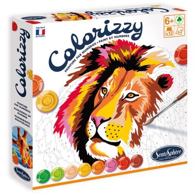 Kit Peinture par Numéros Savane 2 Tableaux Colorizzy Sentosphère