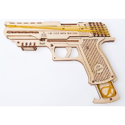 Ugears Maquette Bois Pistolet Wolf-01 Puzzle 3D mécanique