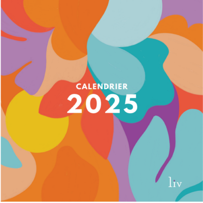 Calendrier mural 2025 Liv 12 Illustrations Colorées 30X30 cm Blue Art Editions