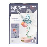 Maquette Insecte Papillon Rose Puzzle 3D Butterfly mécanique 79 pièces MI05P Rokr