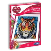 Kit Canevas à Diamanter Tigre 1 Tableau Art et Créations Sentosphère