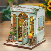 Kit Maquette Champs Elysées Florist 17x12x10 cm CWGC201 Boutique de Fleurs 3D avec Vitre anti-poussière Cutebee