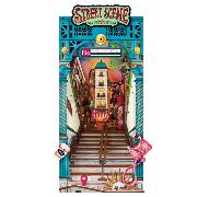 Kit Maquette Book Nook à fabriquer Scène de Rue 23x13x25cm TGB13 Serre-livres Street Scene 3D miniature Rolife