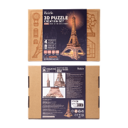 Kit Maquette 3D Tour Eiffel Lumineuse 22x22xH53 cm TGL01 Création Set Puzzle Rolife