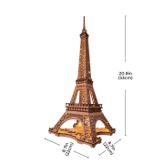 Kit Maquette 3D Tour Eiffel Lumineuse 22x22xH53 cm TGL01 Création Set Puzzle Rolife