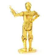 Maquette Métal Star Wars C-3PO Robot 12 cm Métal Doré MMS270 Metal Earth