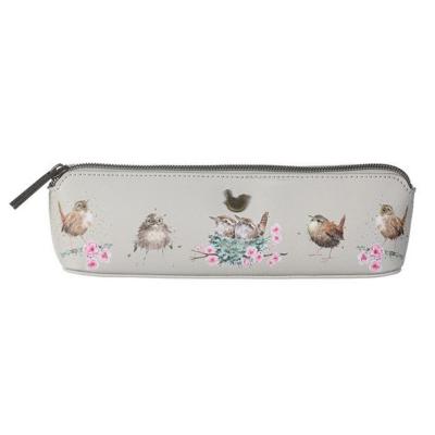 Trousse triangulaire Oiseaux 21 cm H 7 cm Wrendal