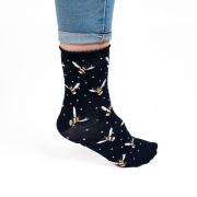 Chaussettes Femme Marine Abeilles Bambou Taille unique 37-42 Wrendale