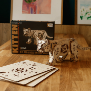 Maquettes mécanique en bois Chat 236 pièces 35cm Puzzle 3D Kitten Ewa Eco Wood Art