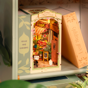 Kit Maquette Book Nook à fabriquer Floral Corner 19x11x24 cm TGB09 Serre-livres Ruelle Fleurie 3D miniature Rolife