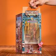 Kit Maquette Book Nook à fabriquer Scène de Rue 23x13x25cm TGB13 Serre-livres Street Scene 3D miniature Rolife