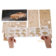 Ugears Maquette Bois Voiture de Sport Winged Sports Coupe Puzzle 3D Mécanique