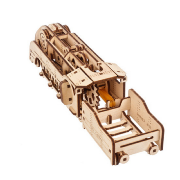 Ugears Maquette Bois Mini Locomotive 25 cm Puzzle 3D Mécanique