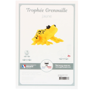 Kit de pliage Prédécoupé Grenouille Jaune et Noire Agent Paper