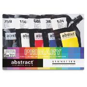 Peinture Acrylique Abstract Pack Couleurs Primaires 5x120ml  Sennelier