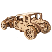 Ugears Maquette Bois Voiture Ancienne Hot Rod Furious Mouse Puzzle 3D Mécanique