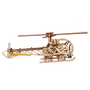 Ugears Maquette Bois Mini Helicoptère 25 cm Puzzle 3D Mécanique