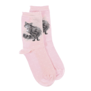 Chaussettes Femme Rose Chat Bambou Taille unique 37-42 Wrendale
