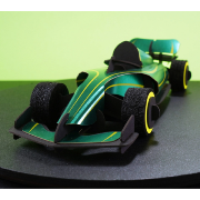 Kit de fabrication Voiture de Course Verte 19.5 cm Race Car Racing Green  Assembli