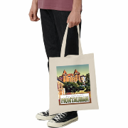 Sac Totebag Montauban Musée Ingres Cabas Coton Ecru 39x41cm Hélidée