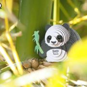 Mini-maquette Eugy Panda 5.6 cm à construire en Carton 3D