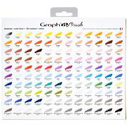 Feutres Graph'It Brush 24 couleurs Comics Marqueurs à Alcool Double-Pointe Pinceau et Extra-Fine