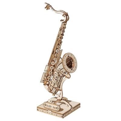 Maquette Bois Musique Saxophone 23 cm Puzzle 3D de 136 pièces TG309 Rolife