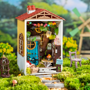 Kit Maquette Bois Ville miniature Jardin Récup Borrowed Garden 8.5x7x13 cm DS013 Rolife