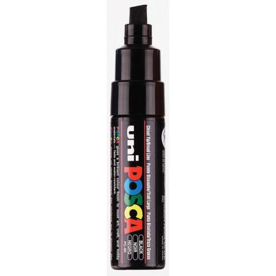 Marqueur Peinture Posca PC8K Noir Pointe large biseautée 8 mm