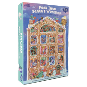 Calendrier de l'Avent l'Atelier du Père-Noël 24 Puzzles 20 pièces Professor Puzzle