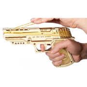 Ugears Maquette Bois Pistolet Wolf-01 Puzzle 3D mécanique