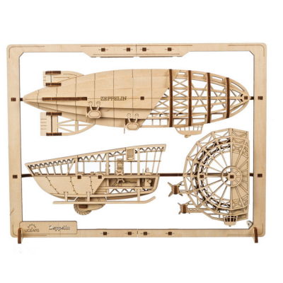 Ugears Maquette Cadre Bois Dirigeable Zeppelin Puzzle 2.5D