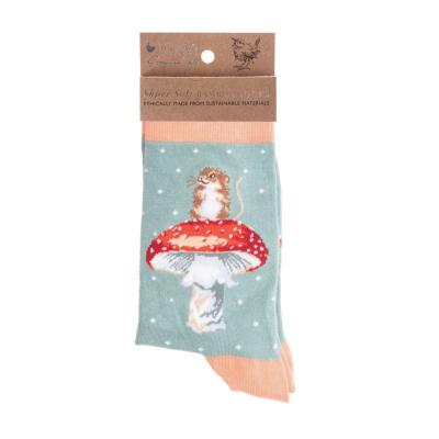 Chaussettes Femme Champignon Souris Bambou Taille unique 37-42 Wrendale